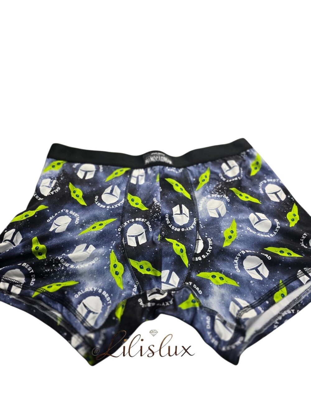 Star Wars Mandalorian And Grogu Boxer Mens XL Galaxies Best Dad New